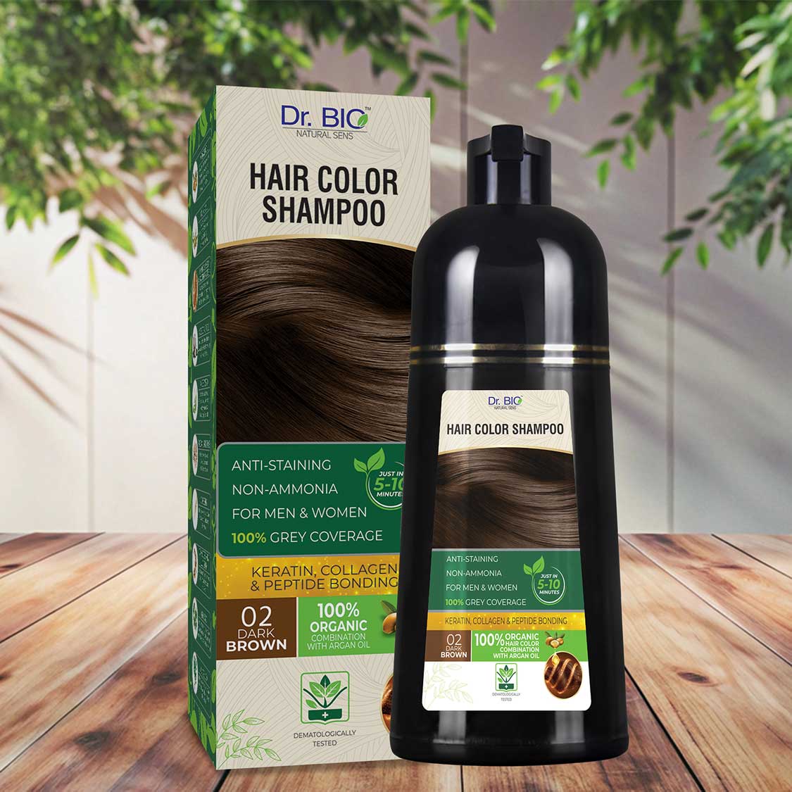 Dr. Bio | Dark Brown Hair Color Shampoo
